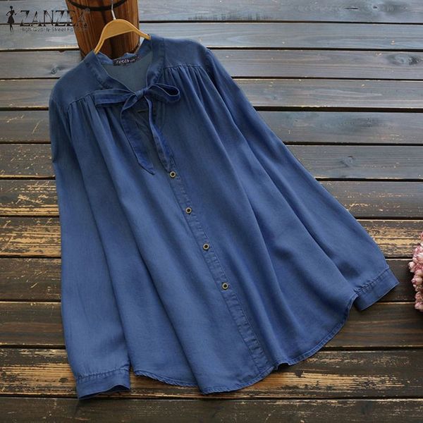 2019 zanzea women and blouses strappy denim blue shirts lady work office tunic blusas femininas casual chemiser mujer, White
2019 zanzea women and blouses strappy denim blue shirts lady work office tunic blusas femininas casual chemiser mujer, White