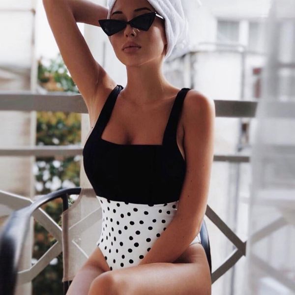 2020 one piece swimsuit for women patchwork swimwear floral printed bathing suit polka dot slimming swimwear monokini female, White;black
2020 one piece swimsuit for women patchwork swimwear floral printed bathing suit polka dot slimming swimwear monokini female, White;black