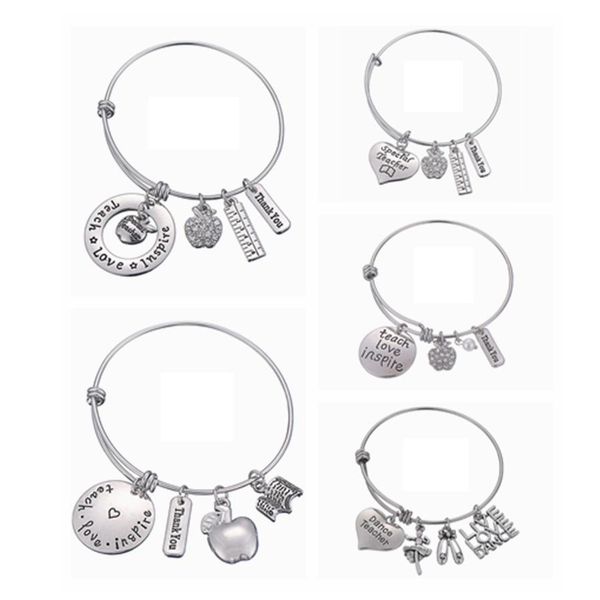 мода день учителя браслет творческий сплав письмо подвески кулон браслет любовь вдохновить научить браслеты партия фестиваль подарок tta1523, Golden;silver 
мода день учителя браслет творческий сплав письмо подвески кулон браслет любовь вдохновить научить браслеты партия фестиваль подарок tta1523, Golden;silver