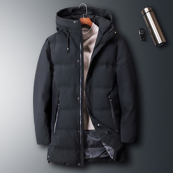 long winter jacket men 2019 new warm windproof casual outerwear duck down coat zipper pockets parkas men 1915, Black
long winter jacket men 2019 new warm windproof casual outerwear duck down coat zipper pockets parkas men 1915, Black