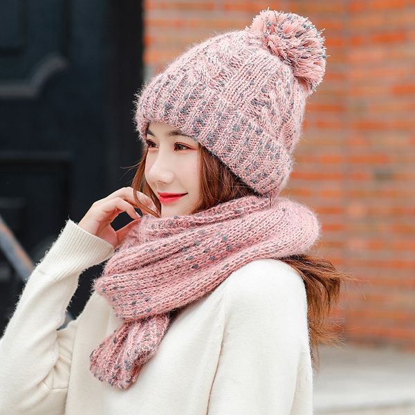 sweet ladies winter female hat scarf solid color warm knitted woolen cap fashion autumn warm wool ball women cap shawl, Blue;gray
sweet ladies winter female hat scarf solid color warm knitted woolen cap fashion autumn warm wool ball women cap shawl, Blue;gray