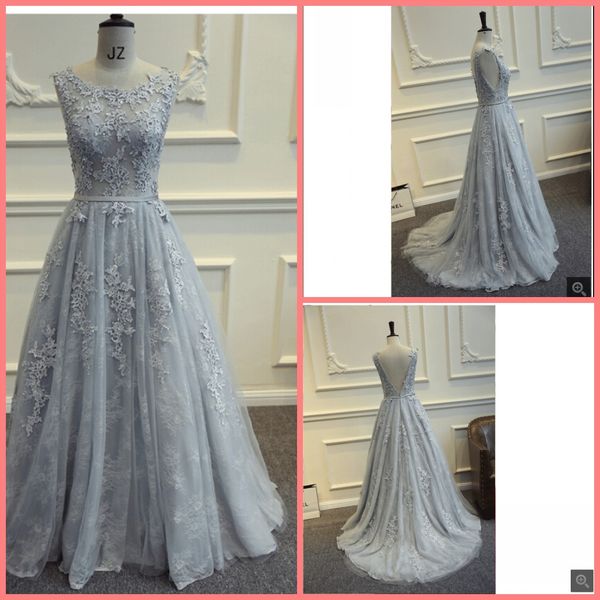 real p a line silver lace appliques sleeveless formal prom dress open back floor length elegant prom gowns selling 2019, Black
real p a line silver lace appliques sleeveless formal prom dress open back floor length elegant prom gowns selling 2019, Black