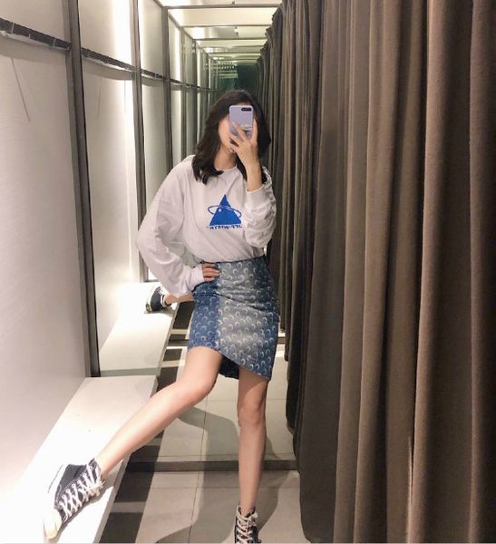 ma001 patchwork full moon print high waist denim skirt a-line skirt for women m1, Black
ma001 patchwork full moon print high waist denim skirt a-line skirt for women m1, Black