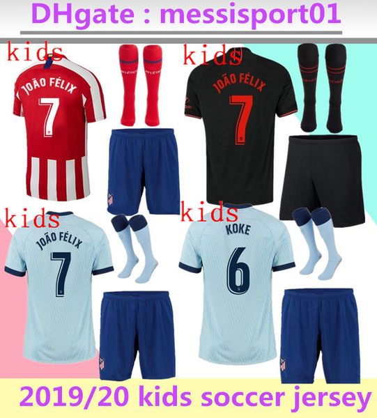 2019/20 kids home away third atletico soccer jersey joão félix morata soccer shirt saul diego costa 19 20 child football jerseys, Black
2019/20 kids home away third atletico soccer jersey joão félix morata soccer shirt saul diego costa 19 20 child football jerseys, Black