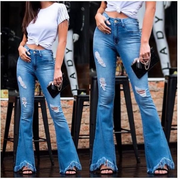 женщины flare denim blue jeans long slim fit тощий высокой талией разорванные отверстия джинсы брюки
женщины flare denim blue jeans long slim fit тощий высокой талией разорванные отверстия джинсы брюки