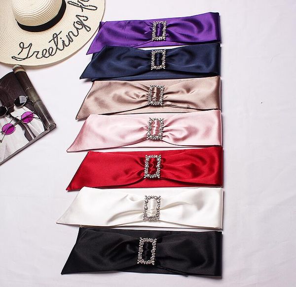 women's runway fashion diamonds imitation satin cummerbunds female dress corsets waistband belts decoration wide belt r1702, Black;brown
women's runway fashion diamonds imitation satin cummerbunds female dress corsets waistband belts decoration wide belt r1702, Black;brown