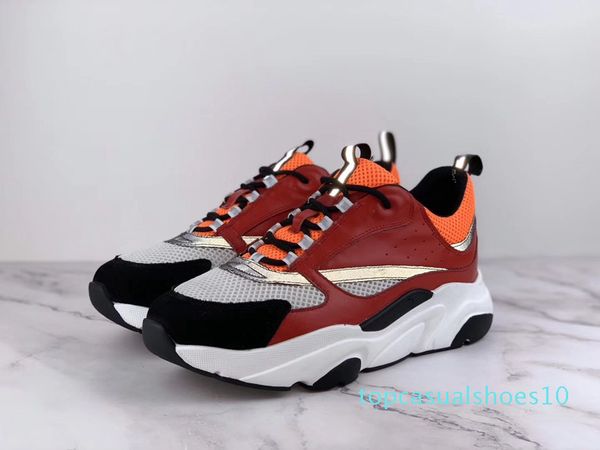 2020 new 3d reflective canvas and calfskin sports shoes from europe trendy fashion sports b22 men's technical casual shoes t10, Black