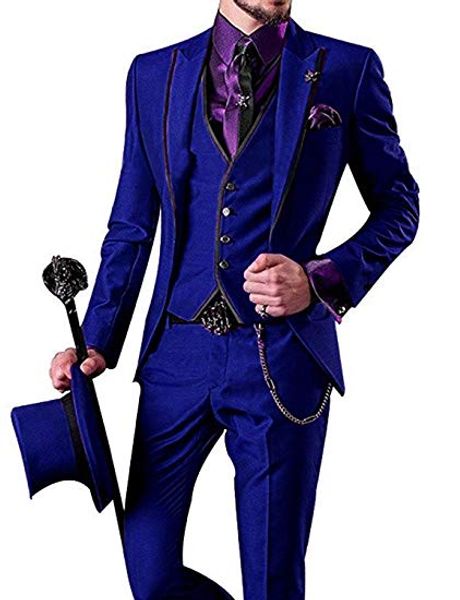 fashionable one button blue groom tuxedos peak lapel men wedding party groomsmen 3 pieces suits (jacket+pants+vest+tie) k235, Black;gray
fashionable one button blue groom tuxedos peak lapel men wedding party groomsmen 3 pieces suits (jacket+pants+vest+tie) k235, Black;gray