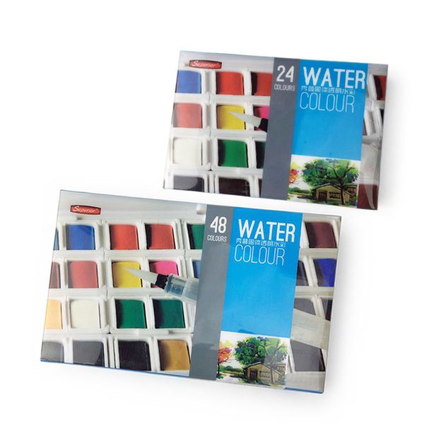 solid watercolor paint art supplies stationery 48 colors portable set student grade entry solid color block transparent
solid watercolor paint art supplies stationery 48 colors portable set student grade entry solid color block transparent