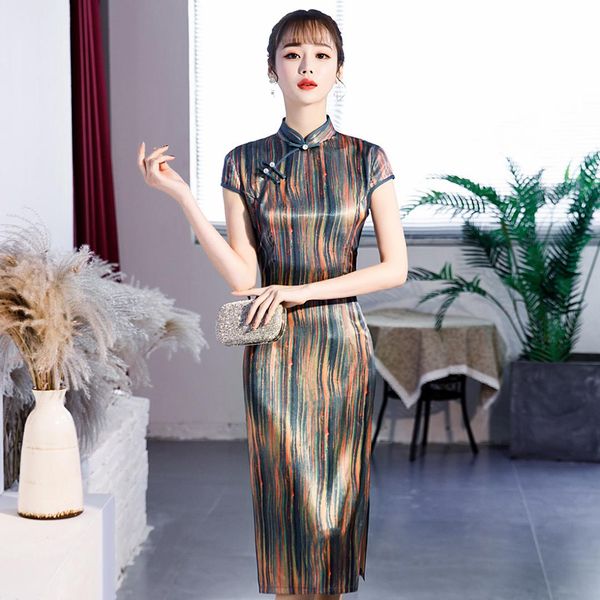 ethnic clothing 2021 girls elegant slim cheongsam vintage handmade button qipao vestidos summer short sleeve noble evening dress -xxxl, Red
ethnic clothing 2021 girls elegant slim cheongsam vintage handmade button qipao vestidos summer short sleeve noble evening dress -xxxl, Red