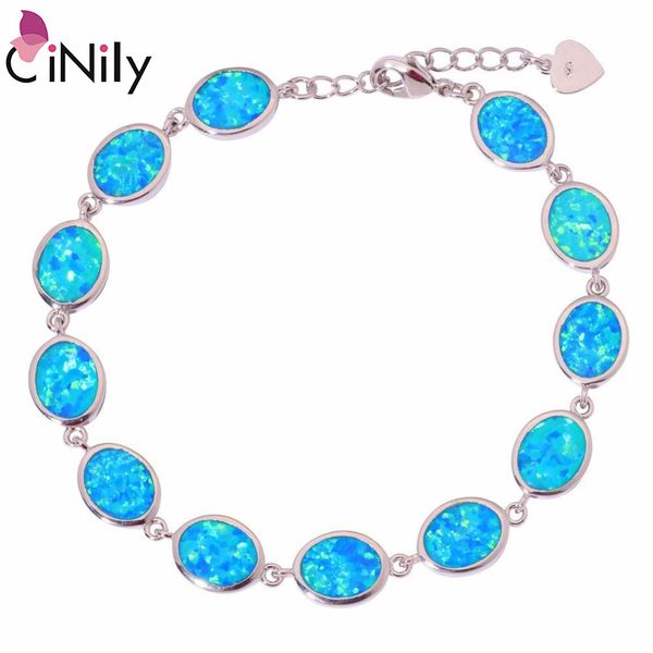 cinily белый оранжевый синий огненный опал камень звено цепи браслеты браслеты посеребренные богемия boho летняя вечеринка ювелирные изделия, Golden;silver