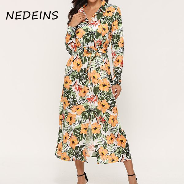 nedeins women print maxi dress 2020 summer casual turn down collar shirt long sleeve dress elegant plus size dresses, Black;gray
nedeins women print maxi dress 2020 summer casual turn down collar shirt long sleeve dress elegant plus size dresses, Black;gray