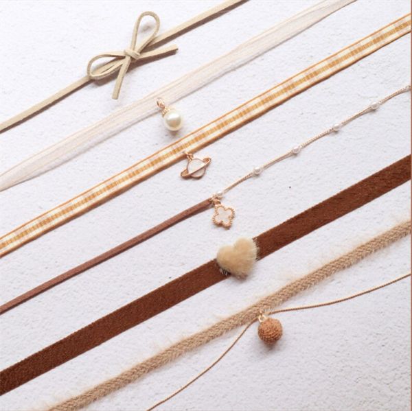 brown lace velvet choker necklaces plush ball heart pearl planet pendants collar chokers clavicle necklace women harajuku style, Golden;silver
brown lace velvet choker necklaces plush ball heart pearl planet pendants collar chokers clavicle necklace women harajuku style, Golden;silver