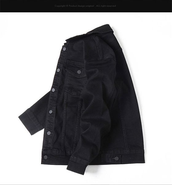 mens jean jackets lapel neck mens fashion long sleeve solid color casual clothing hommes apparel, Black;brown
mens jean jackets lapel neck mens fashion long sleeve solid color casual clothing hommes apparel, Black;brown
