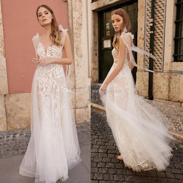 очаровательные кружева спинки boho свадебные платья погружаясь шеи линии пляж bridals платья длиной до пола тюль чешский vestidos de noiva, White
очаровательные кружева спинки boho свадебные платья погружаясь шеи линии пляж bridals платья длиной до пола тюль чешский vestidos de noiva, White