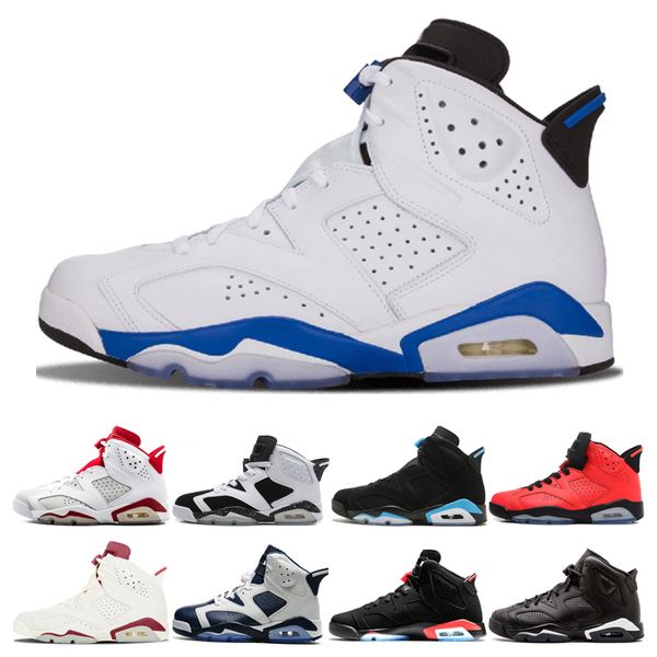 Hot Sale 6 Basketball Shoes Classic 6s men Sport Blue UNC Black Cat White Infared Angry bull Infrared Olympic mens trainer athletic shoes
Hot Sale 6 Basketball Shoes Classic 6s men Sport Blue UNC Black Cat White Infared Angry bull Infrared Olympic mens trainer athletic shoes