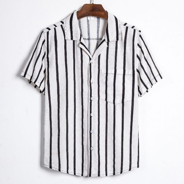 men's brand summer creative short sleeve hawaiian beach resort business stripe shirt men shirts shirts men dress streetwear, White;black
men's brand summer creative short sleeve hawaiian beach resort business stripe shirt men shirts shirts men dress streetwear, White;black