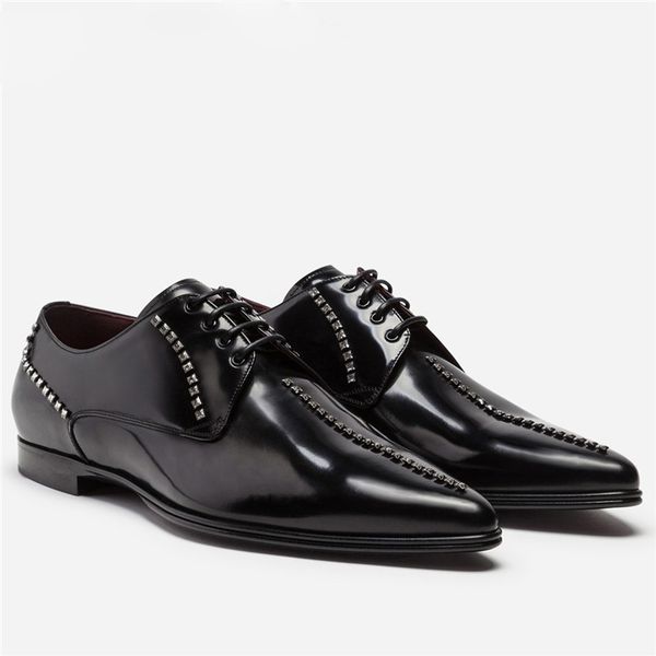 black leather formal dress shoes plus size men's wedding shoes studed pointed toe party shoes men
black leather formal dress shoes plus size men's wedding shoes studed pointed toe party shoes men