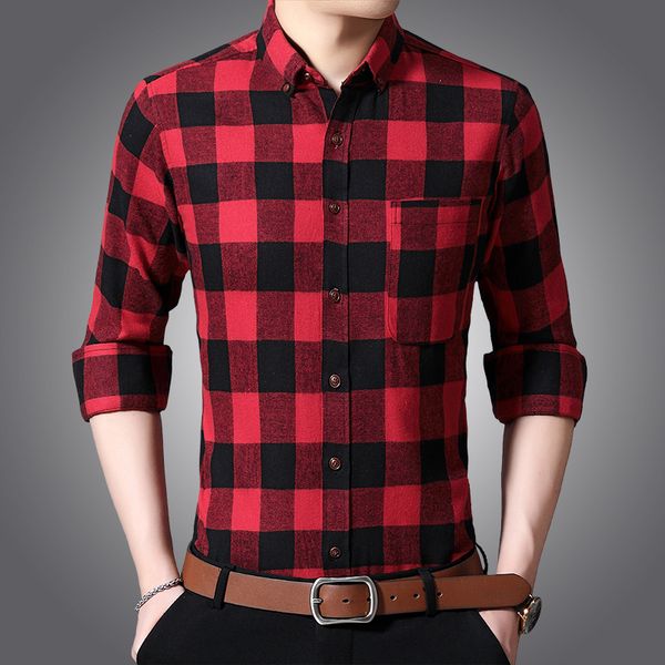 men flannel plaid shirt cotton tide spring autumn casual long sleeve shirt soft comfort slim fit styles brand man plus size 5xl, White;black
men flannel plaid shirt cotton tide spring autumn casual long sleeve shirt soft comfort slim fit styles brand man plus size 5xl, White;black