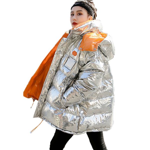 short bubble coat 2019 winter jacket women thick fashion loose cotton jacket casual silver metalic cotton pad women parkas 164, Tan;black
short bubble coat 2019 winter jacket women thick fashion loose cotton jacket casual silver metalic cotton pad women parkas 164, Tan;black