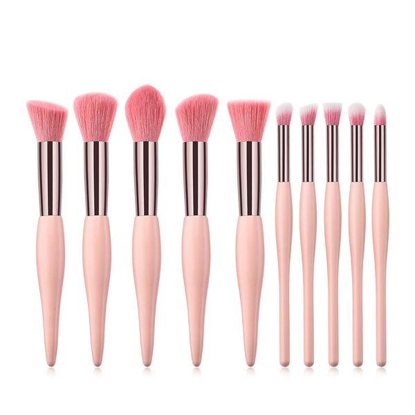 professional 10pcs makeup brush set 5 small 5 big pregnant wooden makeup brushes pink black make up tool
professional 10pcs makeup brush set 5 small 5 big pregnant wooden makeup brushes pink black make up tool