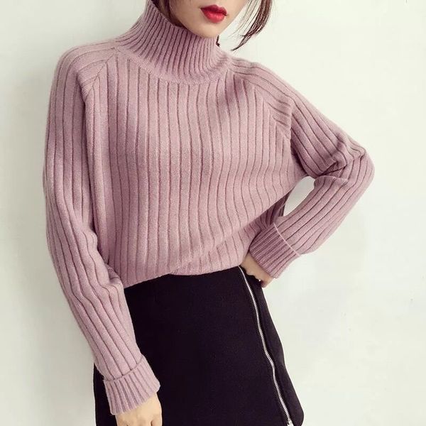 the new ladies knitted high stripe round neck long sleeve female sweater set loose coat of cultivate one's morality, White;black
the new ladies knitted high stripe round neck long sleeve female sweater set loose coat of cultivate one's morality, White;black