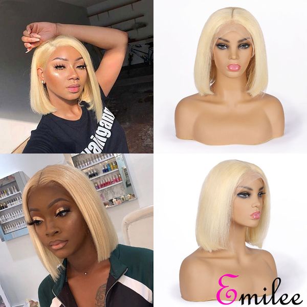emilee short bob 613 wig mongolian remy hair 613 blonde straight bob wigs 10" half lace bob wig, Black;brown
emilee short bob 613 wig mongolian remy hair 613 blonde straight bob wigs 10" half lace bob wig, Black;brown