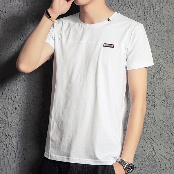 mens designer short-sleeved t-shirt round collar short-sleeved casual t-shirt fashion handsome top, White;black
mens designer short-sleeved t-shirt round collar short-sleeved casual t-shirt fashion handsome top, White;black