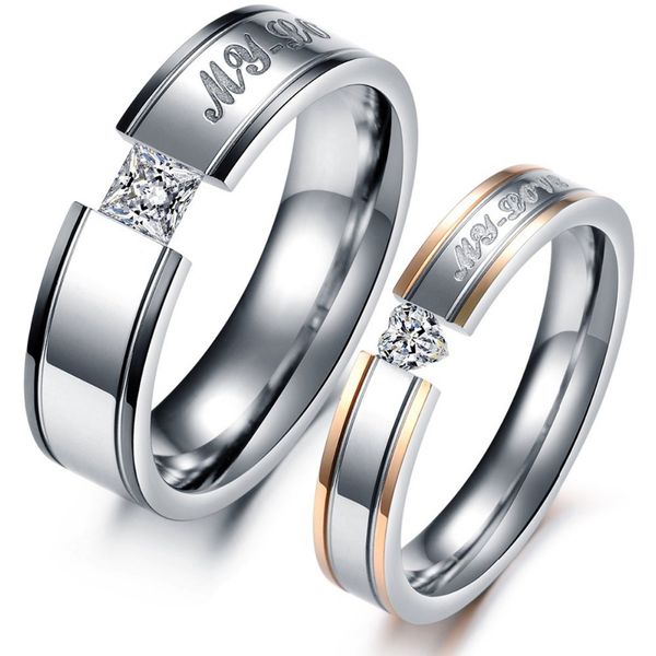 fashion crystal stainless steel carved my love lovers ring for women men wedding engagement couple rings sliver tone, Slivery;golden
fashion crystal stainless steel carved my love lovers ring for women men wedding engagement couple rings sliver tone, Slivery;golden