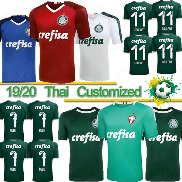 Thai 19 20 Palmeiras SOCCER JERSEY HOME GREEN DUDU G.JESUS ALECSANDRO JERSEYS ALLIONE CLEITON Brasil woman men kids football shirt