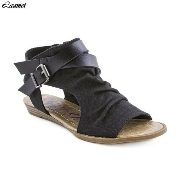 women sandals peep toe buckle zipper design roman sandals women flat summer beach ladies shoes chaussure zapatos, Black
women sandals peep toe buckle zipper design roman sandals women flat summer beach ladies shoes chaussure zapatos, Black