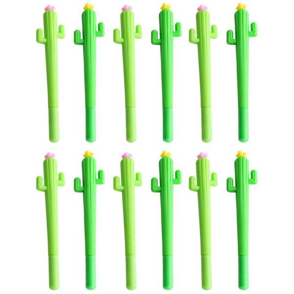12 pack creative kawaii cactus rollerball pens 0.5mm black ink school office gel pen random color
12 pack creative kawaii cactus rollerball pens 0.5mm black ink school office gel pen random color