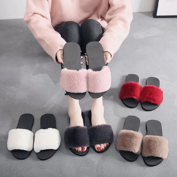 2020 new fashion women faux plush slippers shoes winter furry plush flat sandals slip on cute, Black
2020 new fashion women faux plush slippers shoes winter furry plush flat sandals slip on cute, Black