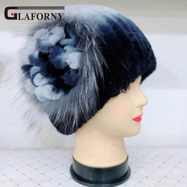 glaforny 2018 new women fashion fur hats real rex fur caps with flowers side silver beanies russian winter caps, Blue;gray
glaforny 2018 new women fashion fur hats real rex fur caps with flowers side silver beanies russian winter caps, Blue;gray