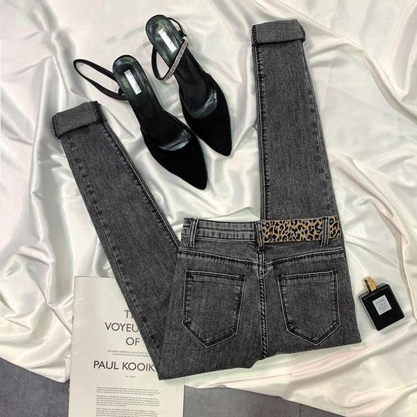 stretch leopard print skinny jeans women vintage elastic pencil jeans korea cloth fashion femme high waist lady denim pants, Blue
stretch leopard print skinny jeans women vintage elastic pencil jeans korea cloth fashion femme high waist lady denim pants, Blue