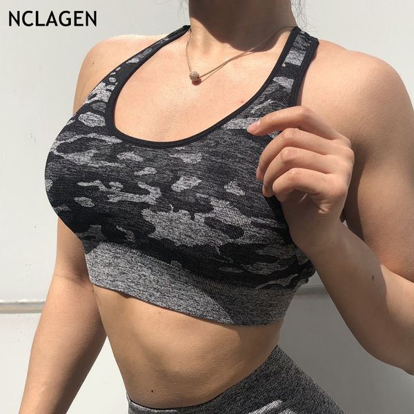 nclagen yoga bra gym women camouflage push-up bodybuilding running fitness crop movement underwear breathable workout, White;black
nclagen yoga bra gym women camouflage push-up bodybuilding running fitness crop movement underwear breathable workout, White;black