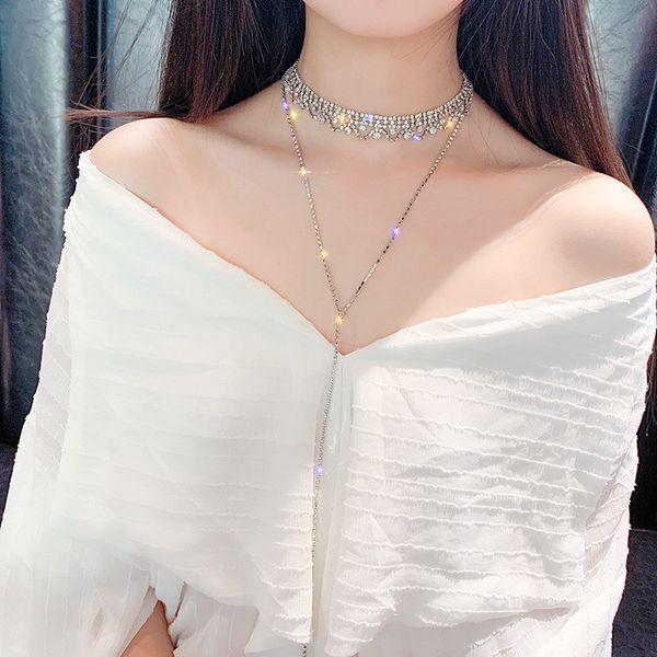2019 gold color full rhinestone choker necklaces for women bijoux long crystal pendant necklaces statement jewelry party gifts, Golden;silver
2019 gold color full rhinestone choker necklaces for women bijoux long crystal pendant necklaces statement jewelry party gifts, Golden;silver