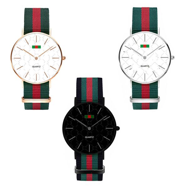 Роскошные часы Мода нейлон Ультратонкие часы Нейтральная Часы Simple Red Green Stripes ремн
Роскошные часы Мода нейлон Ультратонкие часы Нейтральная Часы Simple Red Green Stripes ремн