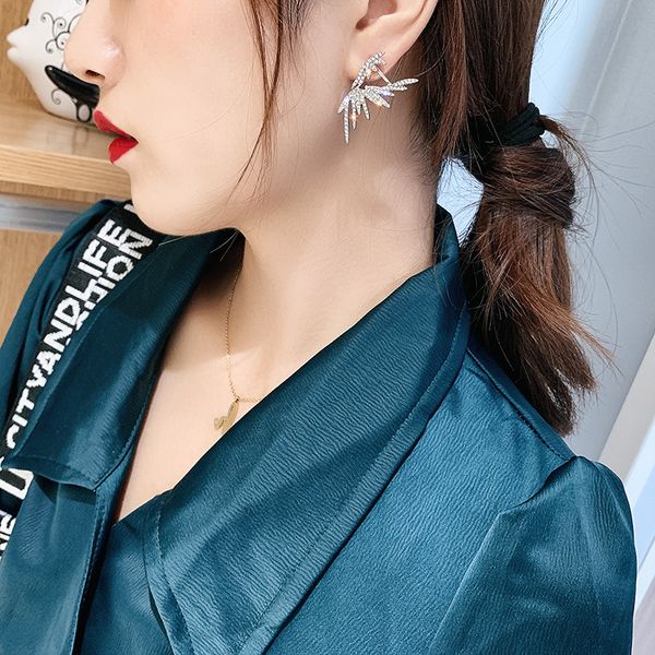 s925 sterling silver needle big wing crystal stud earrings for women girls fashion jewelry, Golden;silver
s925 sterling silver needle big wing crystal stud earrings for women girls fashion jewelry, Golden;silver
