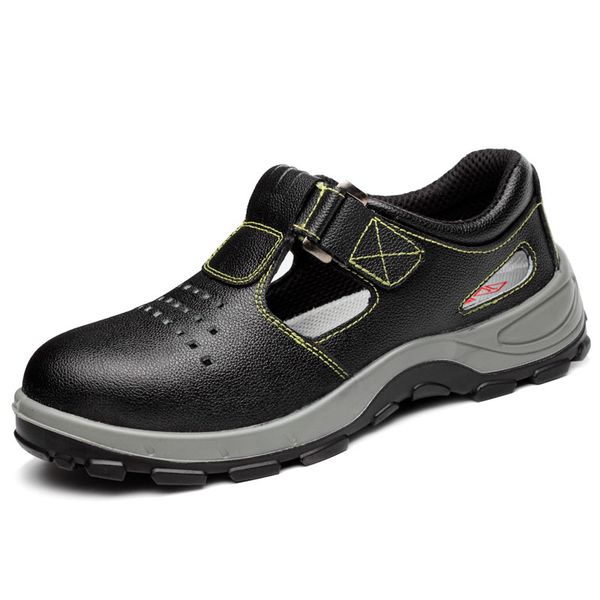 men casual large size steel toe caps work safety shoes construction worker summer shoe soft leather security boots protection, Black
men casual large size steel toe caps work safety shoes construction worker summer shoe soft leather security boots protection, Black