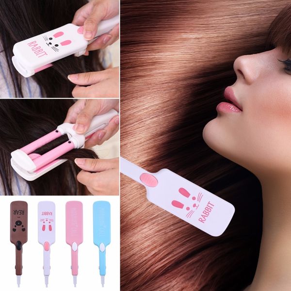 2 in1 mini three pipes hair curler electric hair straightening iron curling comb portable small curlers cute hair styling tools
2 in1 mini three pipes hair curler electric hair straightening iron curling comb portable small curlers cute hair styling tools