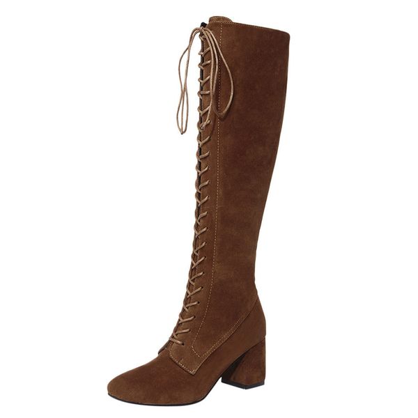 fashion knee high boots women's winter boots thick high heels long round slip on spring autumn woman shoes #725, Black
fashion knee high boots women's winter boots thick high heels long round slip on spring autumn woman shoes #725, Black