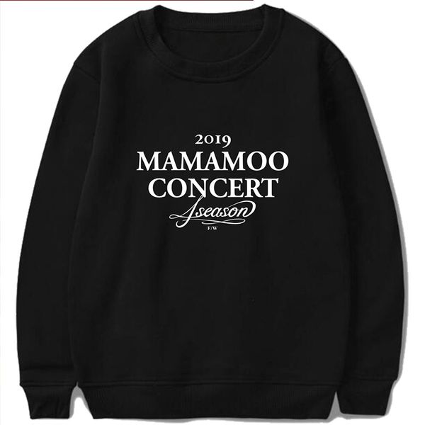 kpop mamamoo concert 4season f/w concert with the round neck and velvet sweater female teen dropshipping, White;black
kpop mamamoo concert 4season f/w concert with the round neck and velvet sweater female teen dropshipping, White;black