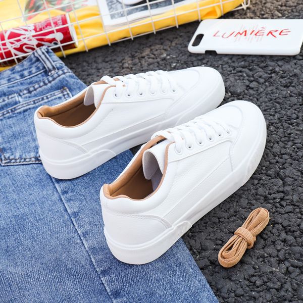 sluggish mog women platform pu leather casual shoes women flats lace up white sneakers korean type fashion shoes woman go32, Black
sluggish mog women platform pu leather casual shoes women flats lace up white sneakers korean type fashion shoes woman go32, Black