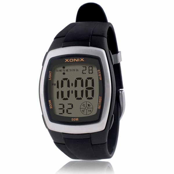 precision sports watch men's countdown led digital student satch 50m waterproof swimming diving alarm clock pu strap bw, Slivery;brown
precision sports watch men's countdown led digital student satch 50m waterproof swimming diving alarm clock pu strap bw, Slivery;brown