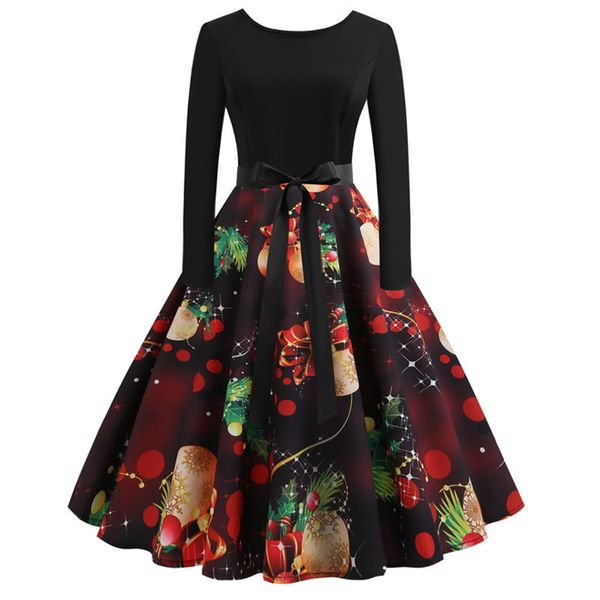 theme costume print vintage dress women long sleeve winter elegant swing party dresses robe femme casual christmas costumes, Black;red
theme costume print vintage dress women long sleeve winter elegant swing party dresses robe femme casual christmas costumes, Black;red