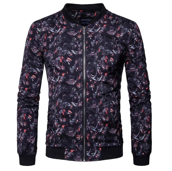 brand casual jacket men stand neck long sleeve slim animal printed jacket designer outdoor jacket ing, Black;brown
brand casual jacket men stand neck long sleeve slim animal printed jacket designer outdoor jacket ing, Black;brown