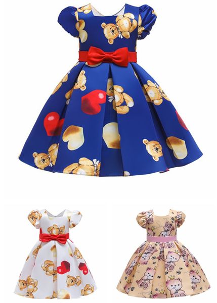 kids girls dress 2019 good quality party girls kids clothing short sleeve back to school bears girls dresses, Red;yellow
kids girls dress 2019 good quality party girls kids clothing short sleeve back to school bears girls dresses, Red;yellow