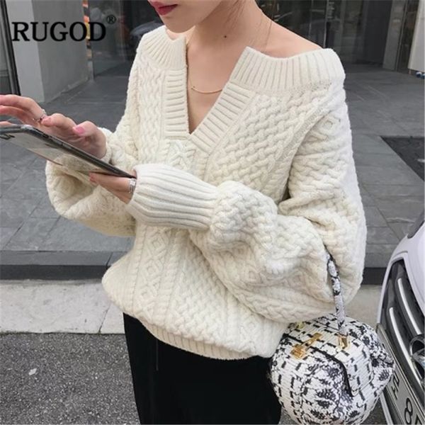 rugod korean fashion twist knitted sweater women fashion v neck long sleeve beige pullover autumn winter warm thick sweater, White;black
rugod korean fashion twist knitted sweater women fashion v neck long sleeve beige pullover autumn winter warm thick sweater, White;black