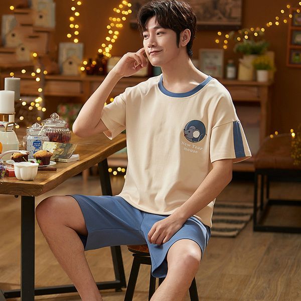 2020 summer men pajamas set thin short sleeve home clothes cool comfortable household clothing casual wear, Black;brown
2020 summer men pajamas set thin short sleeve home clothes cool comfortable household clothing casual wear, Black;brown